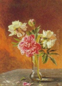 Opstilling Med Blomster I Vase Opstilling Med Blomster I Vase