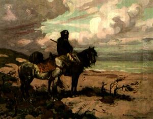 La Cavalier Et Sa Monture by Edouard Edmond Doigneau