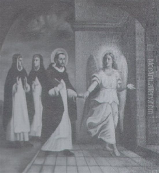 An Angel Leading A Dominican Saint - view 1