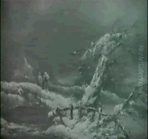 Wanderer In Winterlandschaft