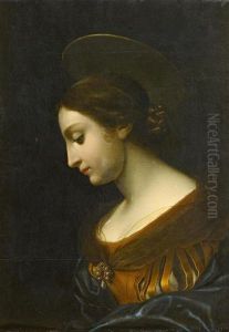 Die Heilige Cacilia. Teilkopie Nach Dem Gemalde In Der Gemaldegalerie Dresden