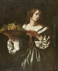 Bildnis Einer Dame Mit Fruchteschale Bildnis Einer Dame Mit Fruchteschale