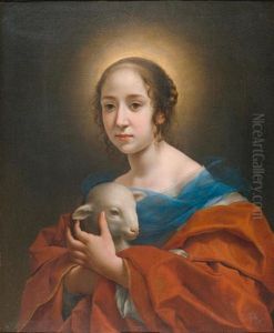 Bildnis Der Gemahlin Des Malers, Teresa Bucherelli, Als Heilige Agnes