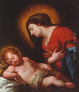 The Madonna Adoring The Infant Christ by Carlo Dolci