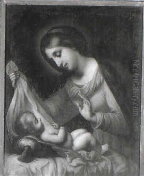 The Madonna Adoring The Christ Child - view 1
