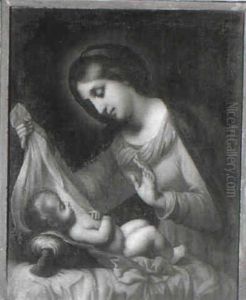 The Madonna Adoring The Christ Child by Carlo Dolci