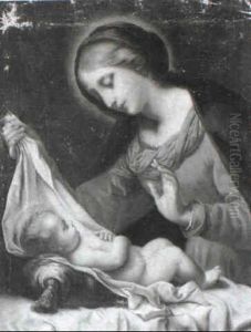 The Madonna Adoring The Christ Child by Carlo Dolci