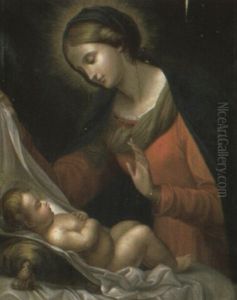 The Madonna Adoring The Infant Christ by Carlo Dolci