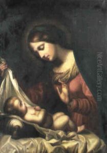 The Madonna Adoring The Christ Child by Carlo Dolci