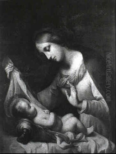 The Madonna Adoring The Christ Child - view 1