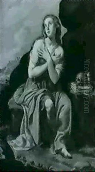 Die Bussende Hl. Maria Magdalena Vor Der Felsengrotte - view 1