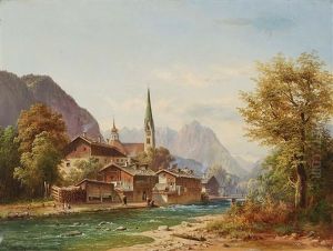 Mountain Village On The River