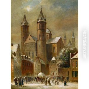 Winterliche Stadtansicht