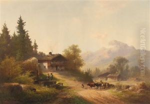Farmstead In The Alpine Foothills