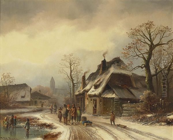 Winterliche Dorfstrase - view 1