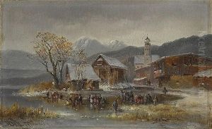 Ausfluss Des Staffelsees Bei Uffing by Anton Doll