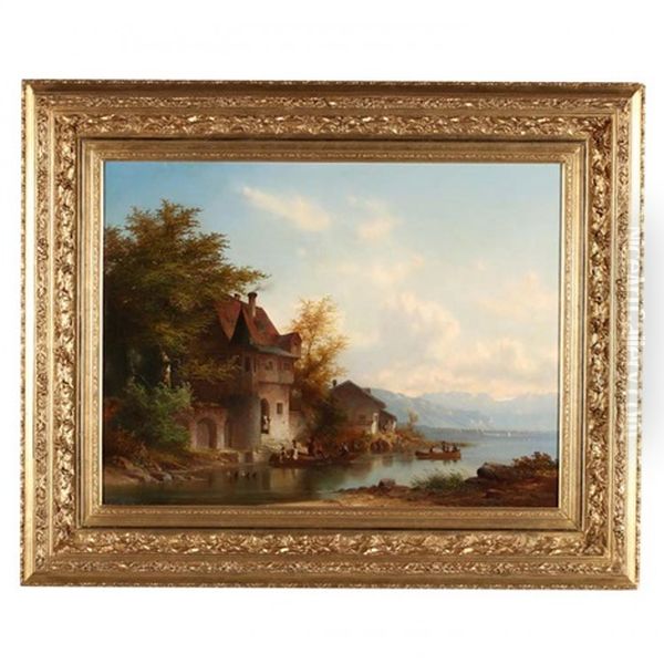 An Alpine Lake Scene - view 1