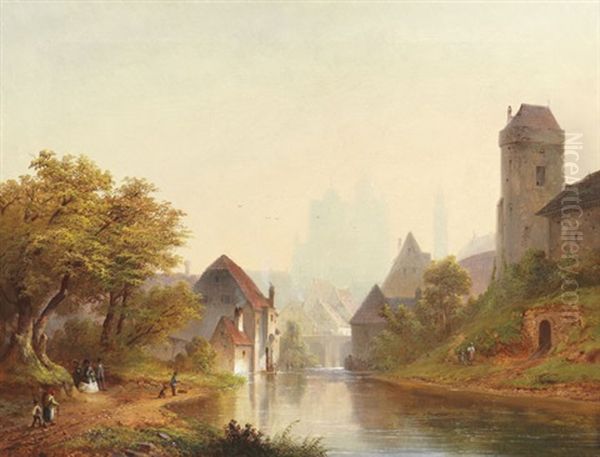 Stadtansicht Mit Burg - view 1