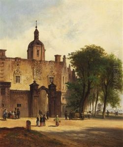 Ansicht Des Groothoofdspoort In Dordrecht