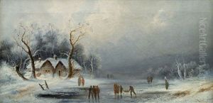 Winterlandschaft Mit See