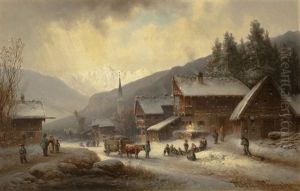 Motiv Aus Berchtesgaden by Anton Doll