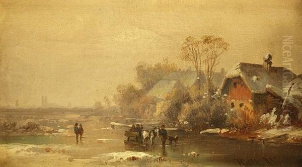 Winterlandschaft, Partie In Giesing - view 1
