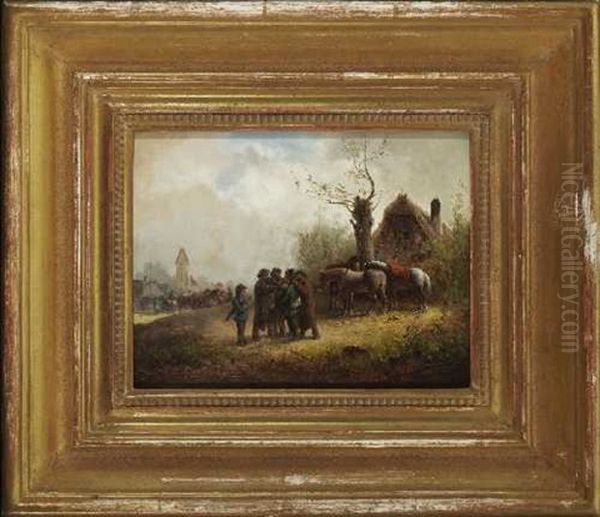 Pferdemarkt Vor Dem Dorf - view 1