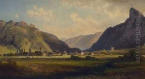 Oberammergau Mit Kofel Und Passionstheater