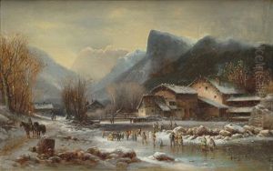 Muhle Am Brenner In Tirol by Anton Doll