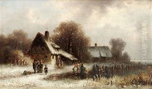 Vinterlandskap by Anton Doll