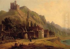 St. Goar Mit Burg Katz Am Rhein