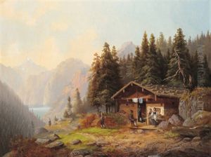 Berghutte Im Gebirge