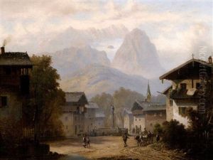 Oberammergauer Dorf by Anton Doll