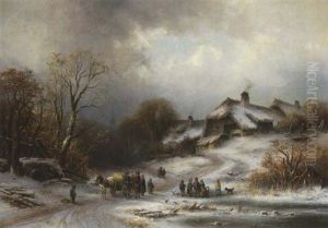 Winterlandschaft Mit Bauernhausern Bei Alt-gauting Winterlandschaft Mit Bauernhausern Bei Alt-gauting