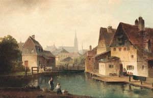 Kirche Mariahilf In Der Au by Anton Doll