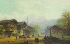 Morgen In Leitzachthale Im Bairischen Gebirge