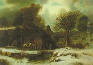 Alte Dorfschmiede Im Winter
