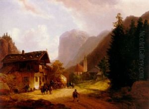 Alpine Landscape by Anton Doll