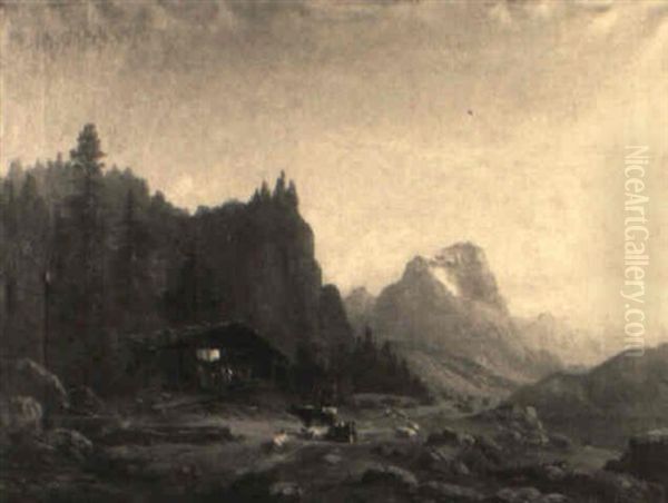 A Scene In The Mountains - view 1