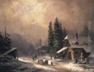 La Aldea En Invierno La Aldea En Invierno