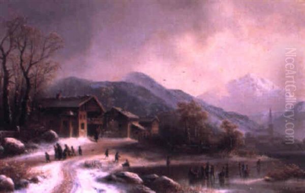Alpine Village In Winter - view 1