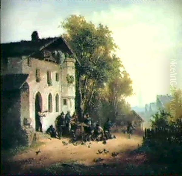 Rauferei Vor Der Schanke - view 1