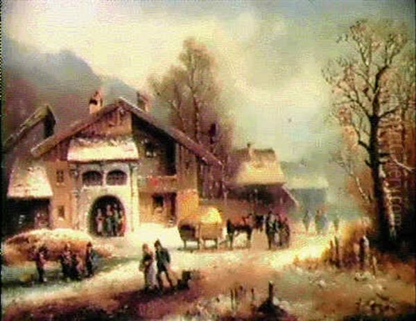 Bergdorf Im Winter - view 1