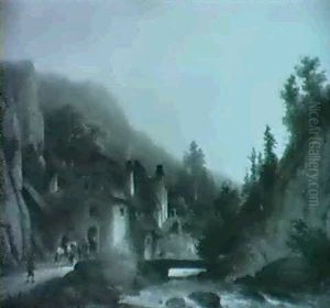 Alte Schmiede Am Gebirgsbach (bei Finstermunz Im Inntal?) by Anton Doll