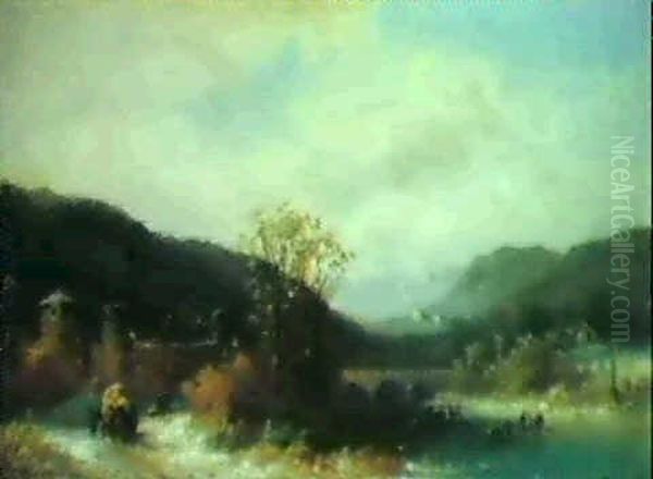 Wacher An Der Werra Im Winter - view 1