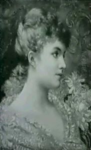Portraet Af En Ung Pige I Kniplingskolje by William Anstey Dolland