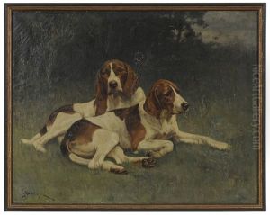 Two Hounds In A Landscape Two Hounds In A Landscape