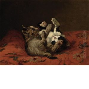 Two Kittens Playing by John Henry Dolph