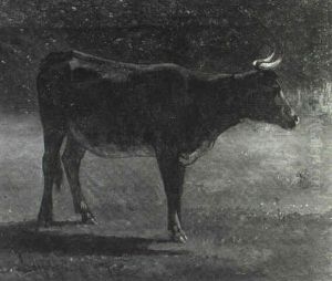 Bull In A Pasture by John Henry Dolph