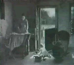 Baby Playing With Kittens by John Henry Dolph